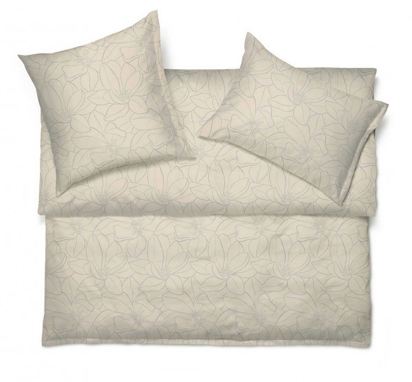 Schlossberg Bettwaesche Magnolia beige Jacquard