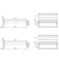 Vorschau: Hasena Aloa Bettgestell Akazie massiv Vorschau: Hasena Aloa Bettgestell Akazie massiv