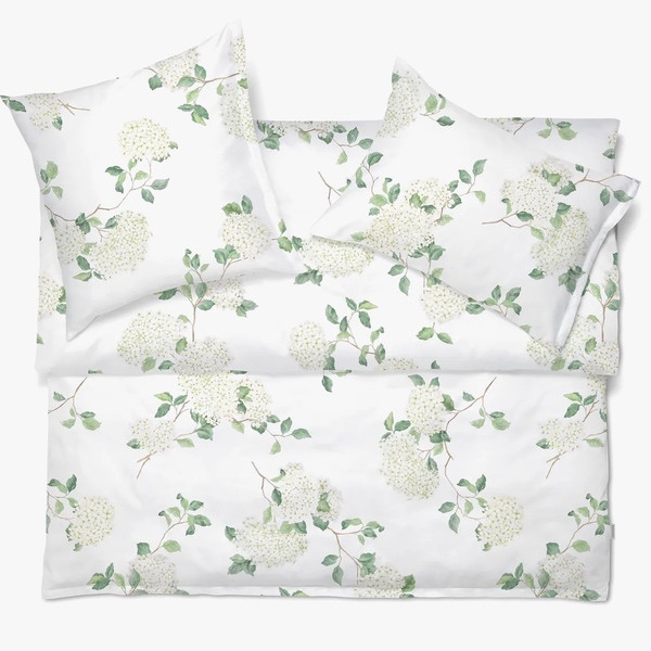 Schlossberg Bettwaesche HORTENSIA blanc Satin