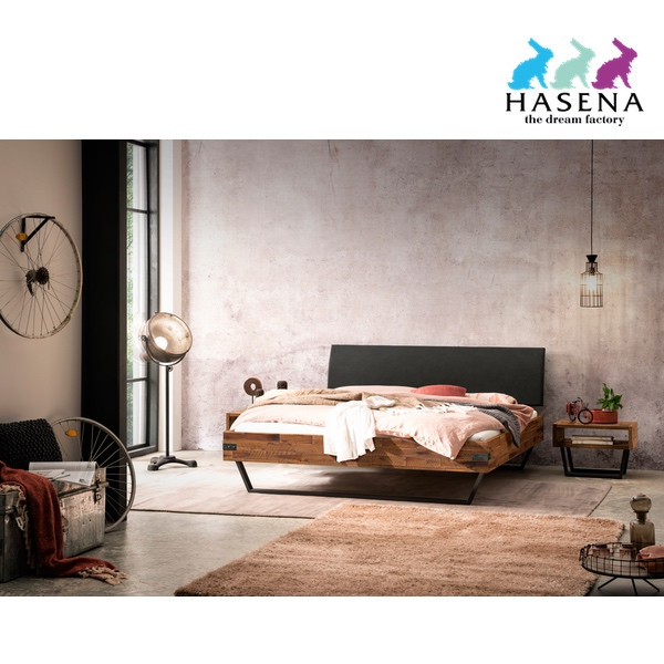 Hasena Lecona Bettgestell Akazie massiv